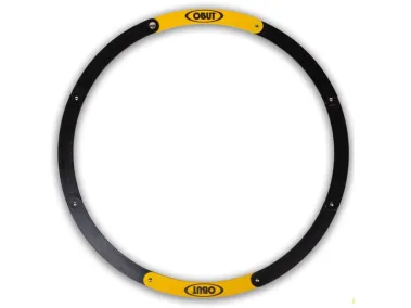 OBUT Cercle de pétanque pliantNoir/Jaune
