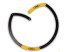 OBUT Cercle de pétanque pliantNoir/Jaune