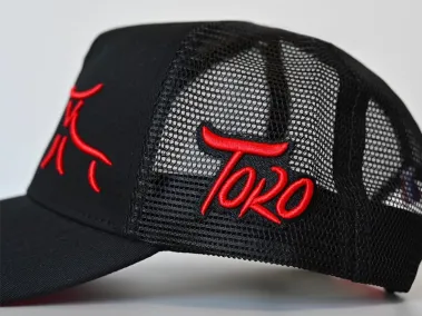 TORO Petank Gorra negra, amb malla