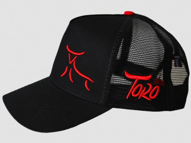 TORO Petank Gorra negra, con malla