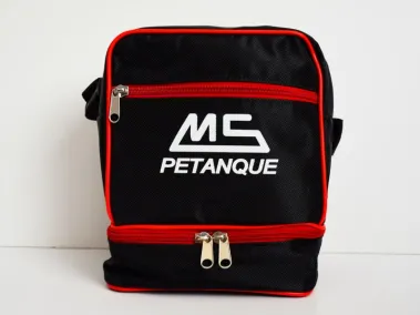 MS Bolsa petanca Negra/Roja 3 bolas