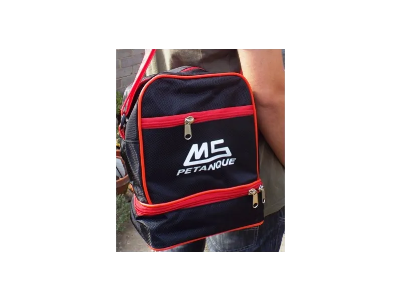  MS Bolsa petanca Negra/Roja 3 bolas