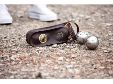 OBUT Sacoche cuir vintage Brown