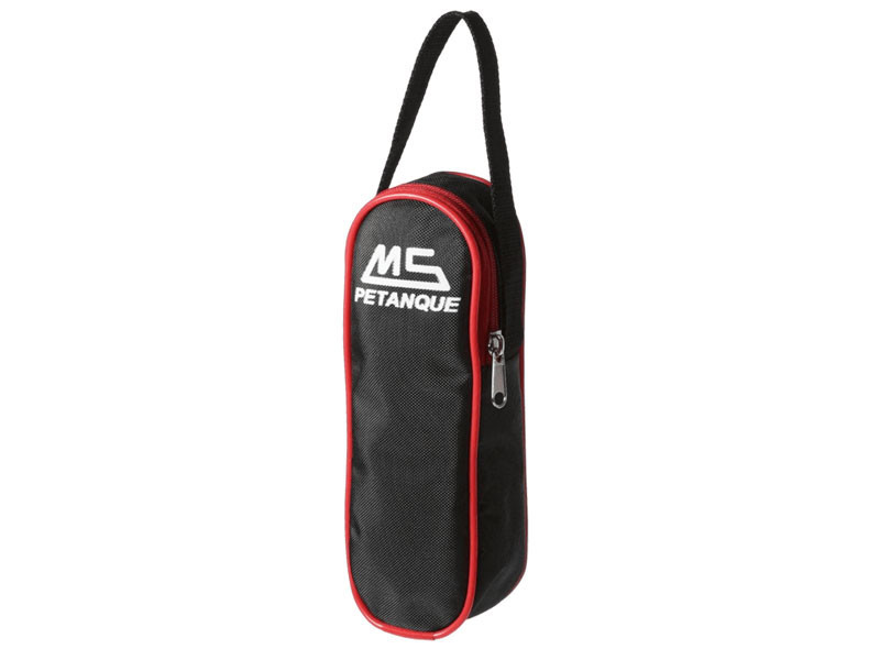  MS Estuche 3 bolas Nylon Negro/Rojo