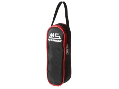 MS Estuche 3 bolas Nylon Negro/Rojo