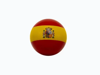 MS Boliche de madera para petanca bandera España
